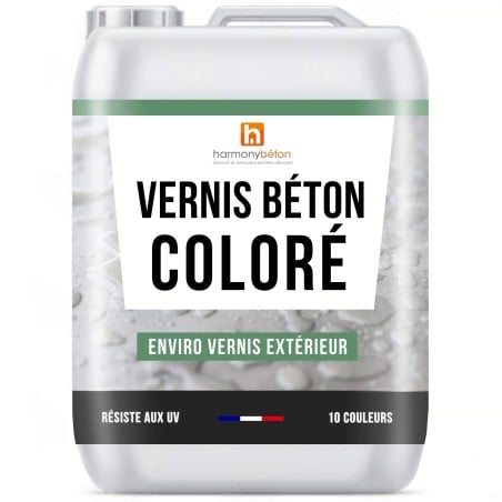 Vernis béton coloré extérieur - Hydrofuge coloré - Enviro vernis®