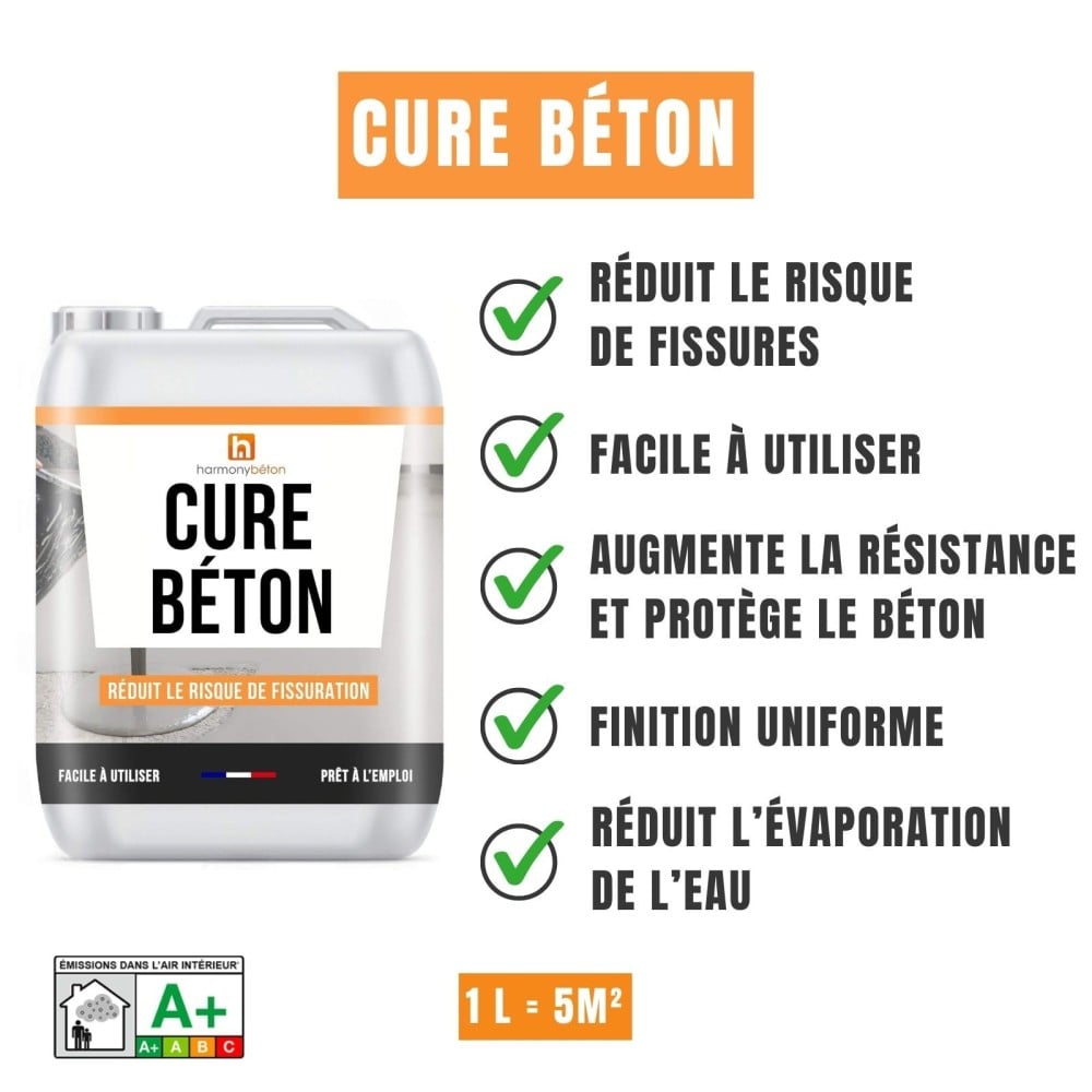 Avantages cure béton