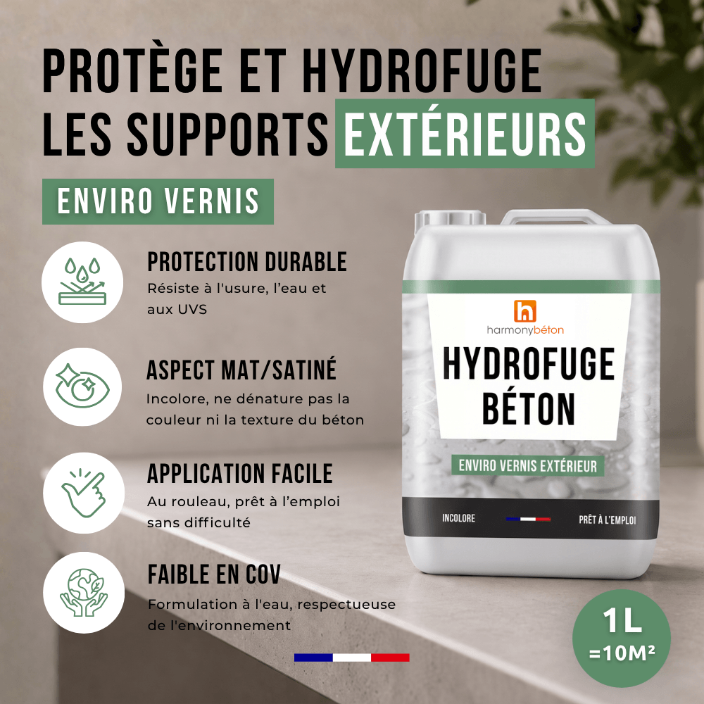Avantages vernis béton extérieur - Enviro vernis®