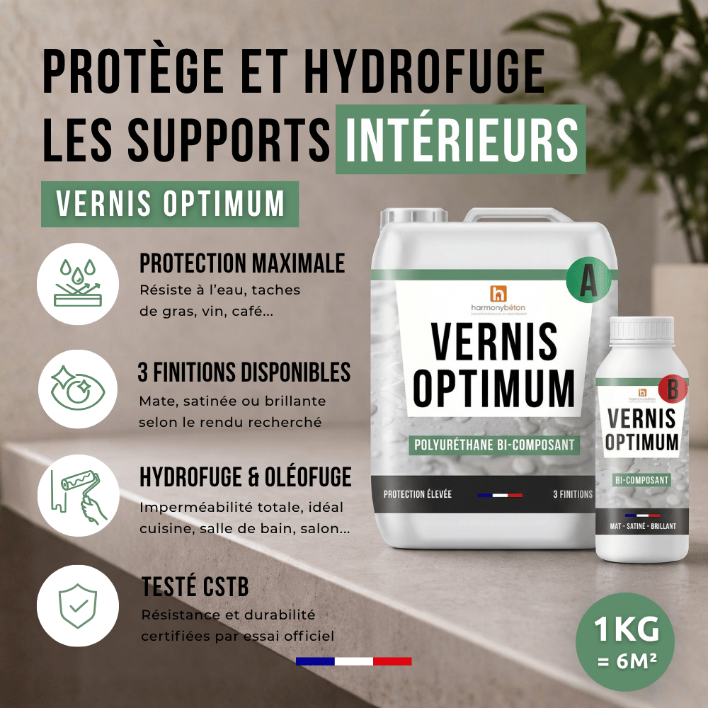 Vernis béton étanche Optimum - Avantages