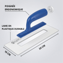 Lisseuse plastique 24 x 10 cm - Poignee ergonomique confortable pour platoir lisseuse de finition