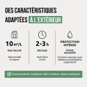 Caractéristiques vernis béton extérieur solvant