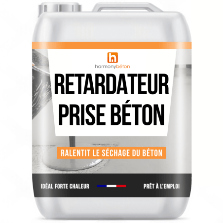 Retardateur de prise béton idéal forte chaleur ou travail prolongé
