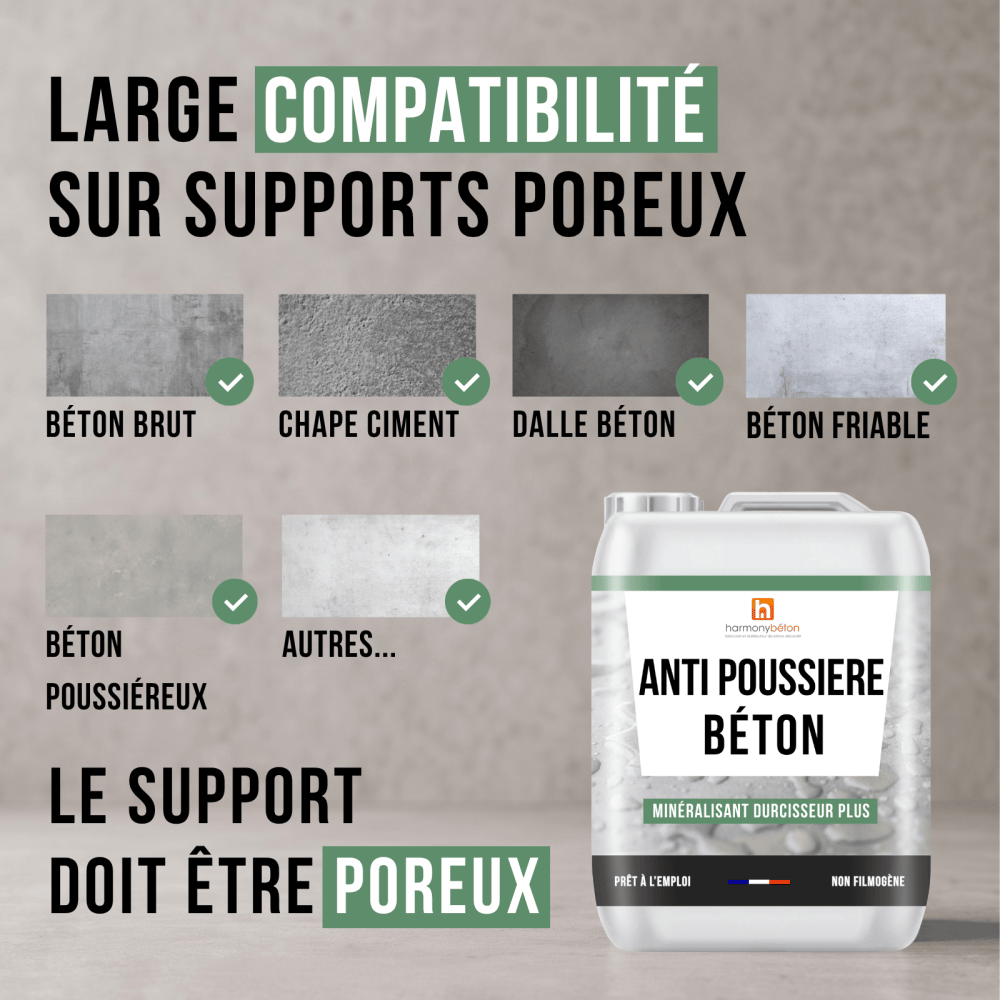 Supports compatibles Minéralisant Durcisseur Plus