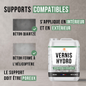 Supports compatibles vernis Hydro® spécial béton