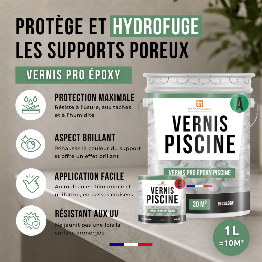 Avantages Vernis Pro époxy piscine