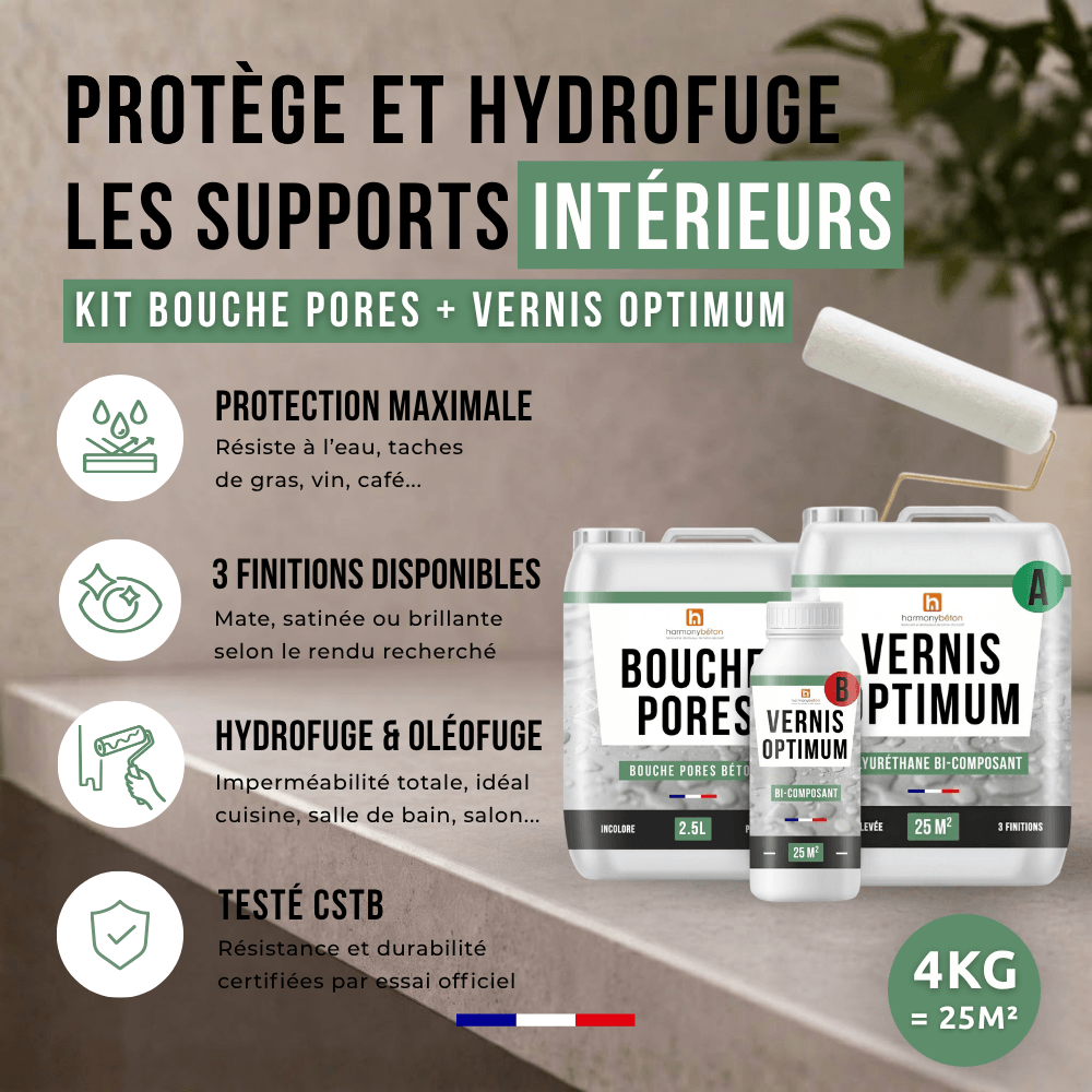 Kit bouche pores + vernis Optimum - Avantages