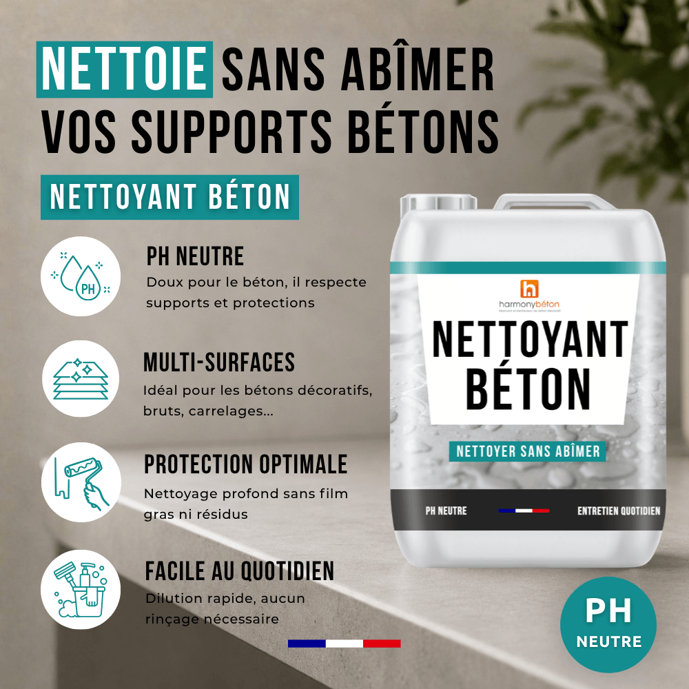 Nettoyant béton neutre - Avantages
