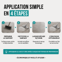 Lave & Cire - Étapes d'application