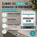 Dégraissant pour béton - Avantages