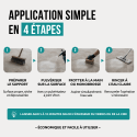 Étapes d'application Décapant vernis Acrylique