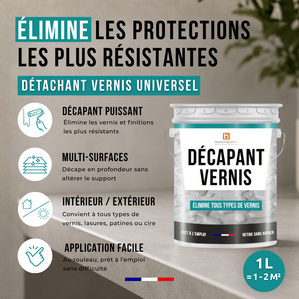 Avantages Décapant vernis universel