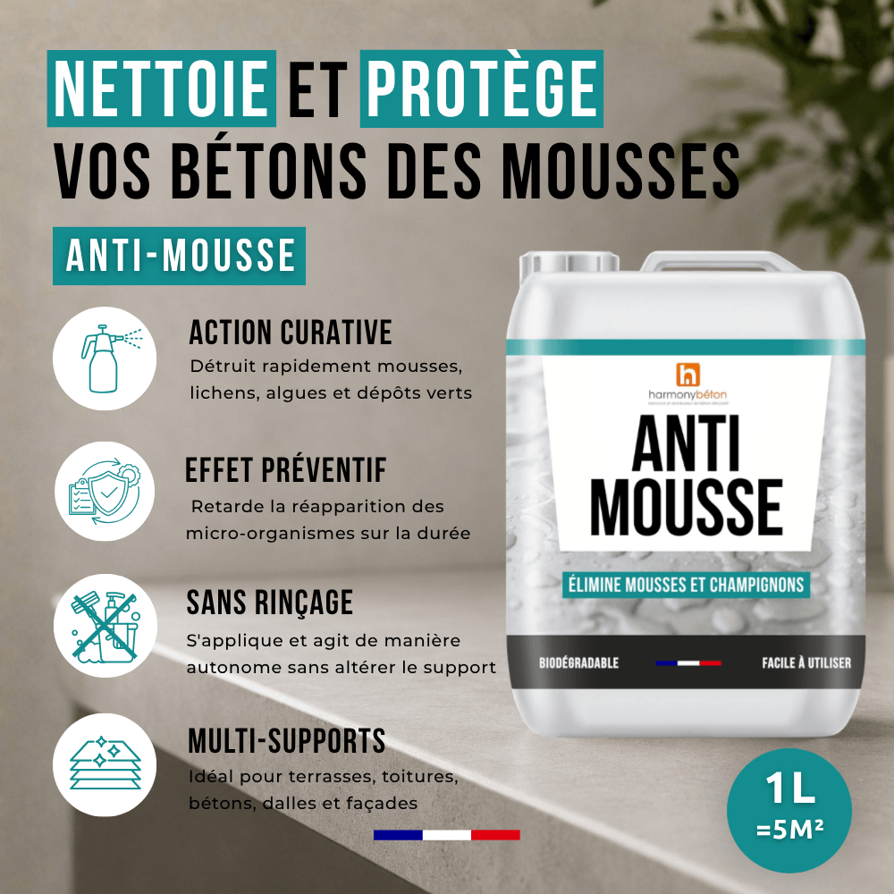 Avantages - Anti-Mousse Terrasse & Béton