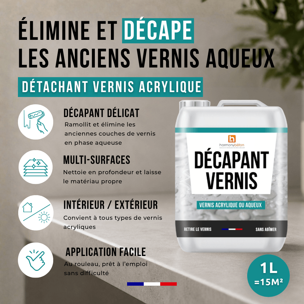 Avantages Décapant vernis Acrylique