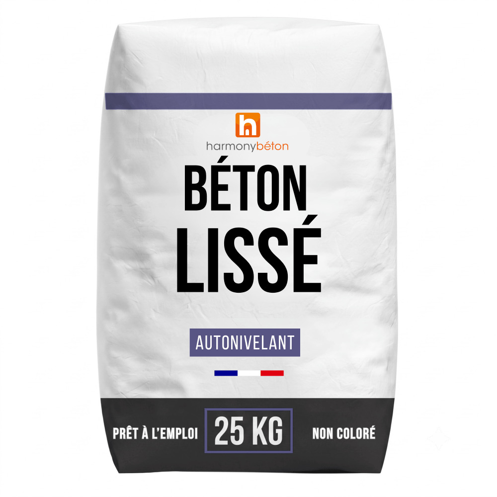 Béton lissé non coloré en sac - 25 kg