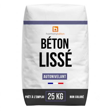 Béton lissé non coloré en sac - 25 kg
