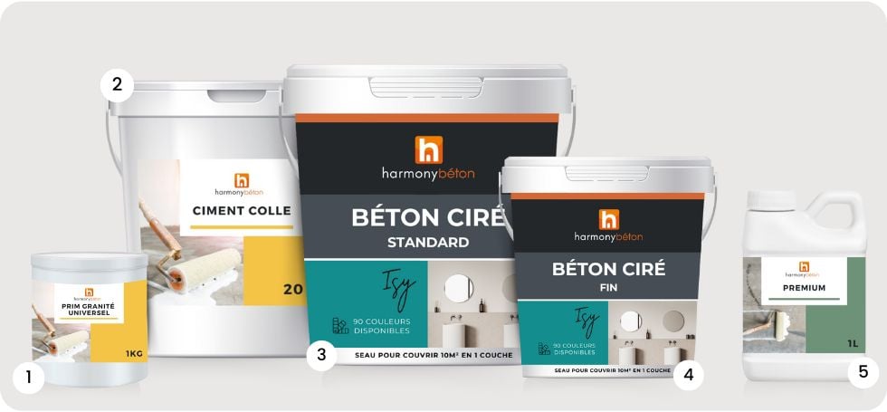 Kit complet de béton ciré ISY