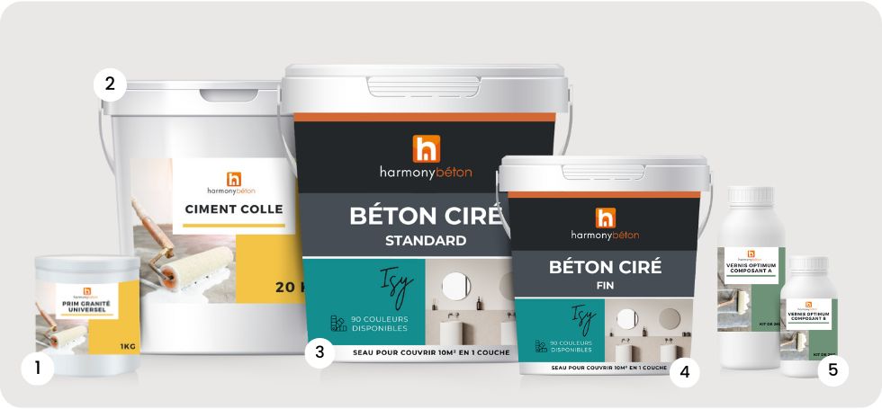 Kit complet de béton ciré ISY