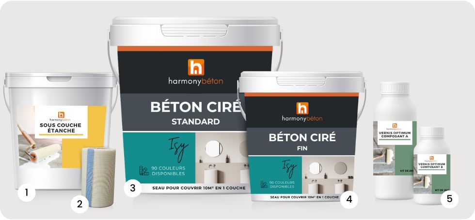 Kit complet de béton ciré ISY