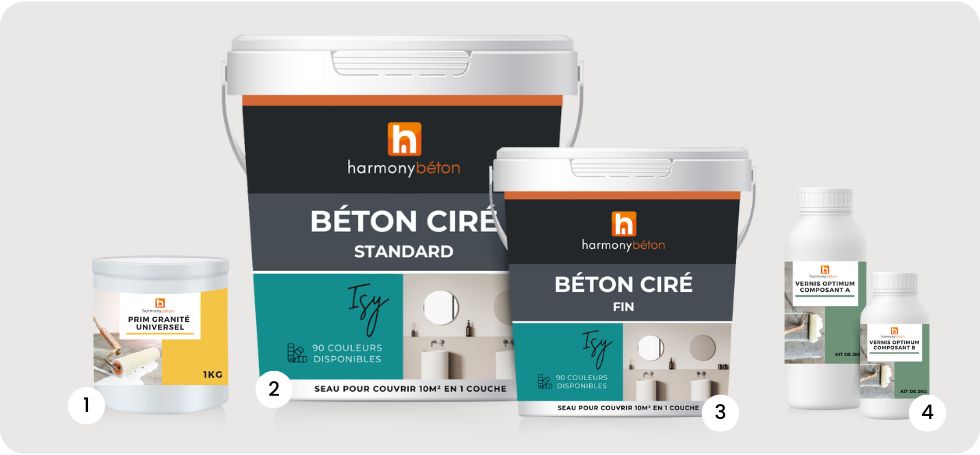 Kit complet de béton ciré ISY