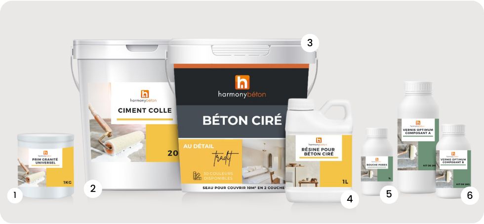 Kit complet de béton ciré Tradit