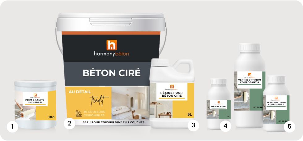 Kit complet de béton ciré Tradit