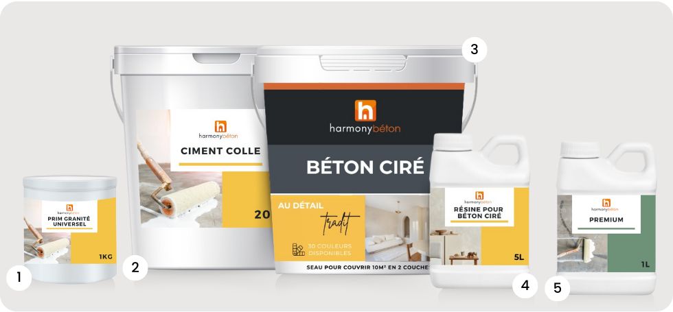 Kit complet de béton ciré Tradit