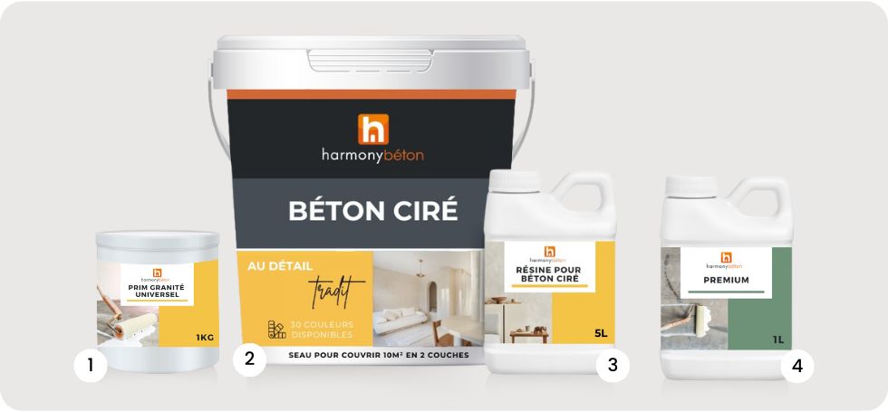 Kit complet de béton ciré Tradit
