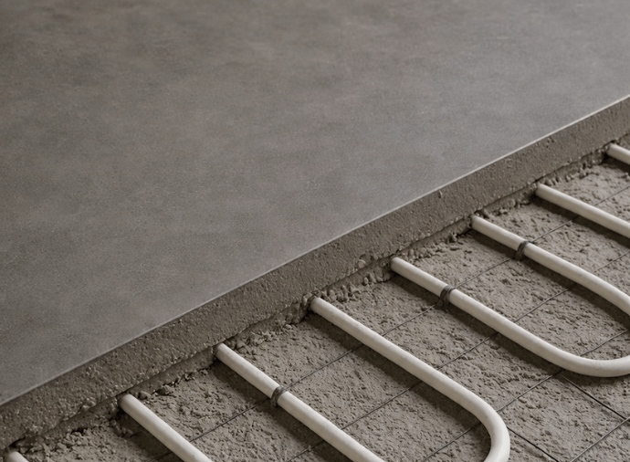 Béton ciré et chauffage au sol