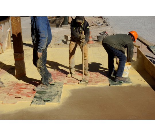 Une formation béton empreinte pour l'équipe d'OK Corral !