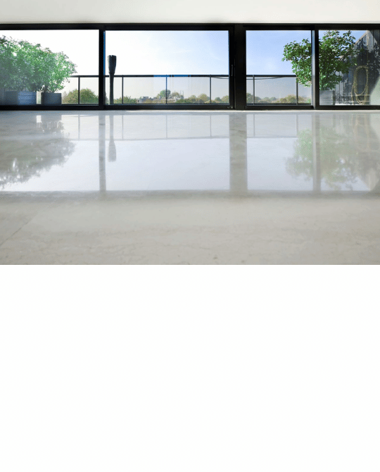 Le béton lissé, le revêtement moderne